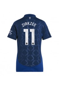 Manchester United Joshua Zirkzee #11 Fotballdrakt Borte Klær Dame 2024-25 Korte ermer